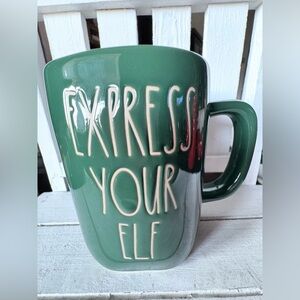 Rae Dunn Green Express Your Elf Mug